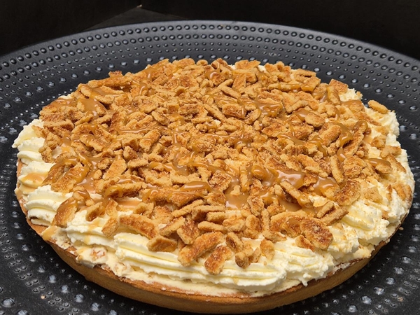 Stroopwafel-karamelvlaai